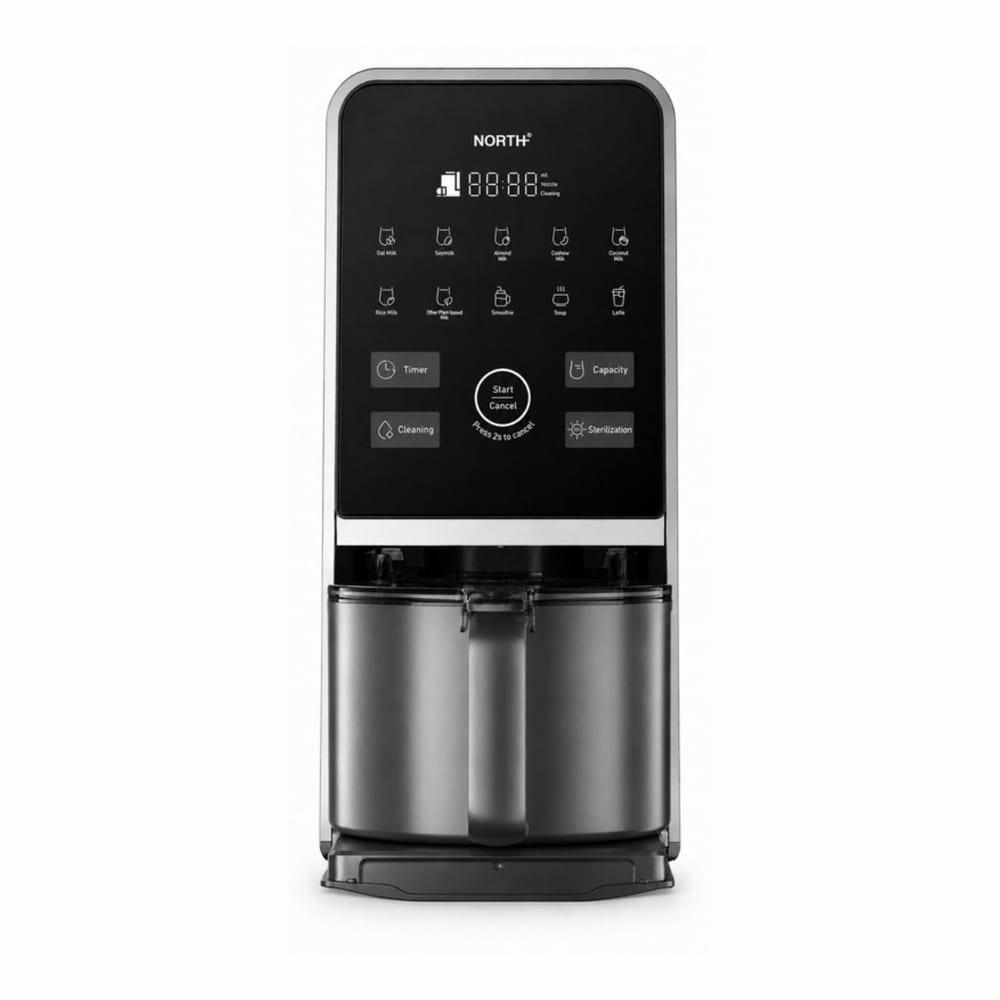 NORTH plantemælksmaskine, 300 til 1200 ml, 10 programmer, selvrensende