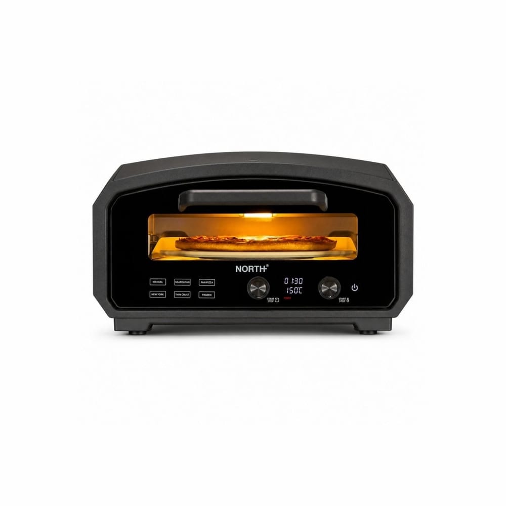 NORTH pizzaovn 33 cm, op til 430 °C, inde og ude