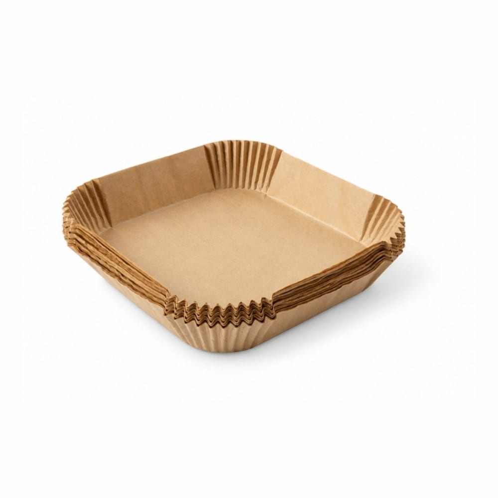 NORTH Airfryer-papir kvadratisk 22,5 × 22,5 cm, 100 stk.
