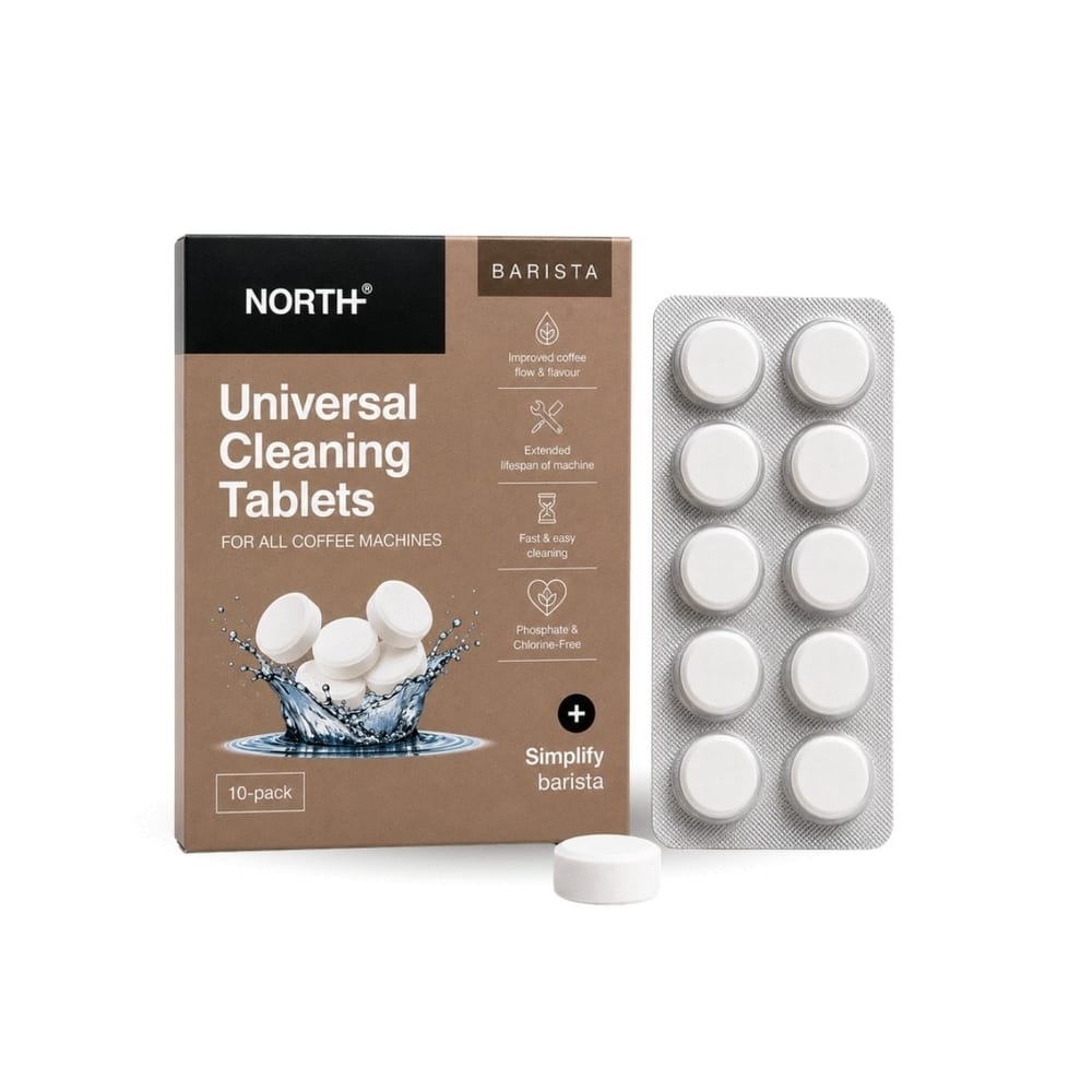 NORTH Universal rensetabletter til alle kaffemaskiner, 10 stk.